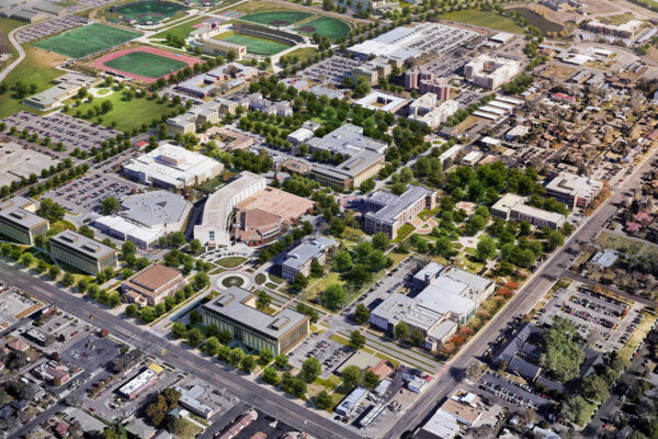 West Texas A&M University aerial view